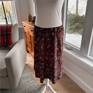 Mandy Evans Floral Midi Skirt 🌸🤎